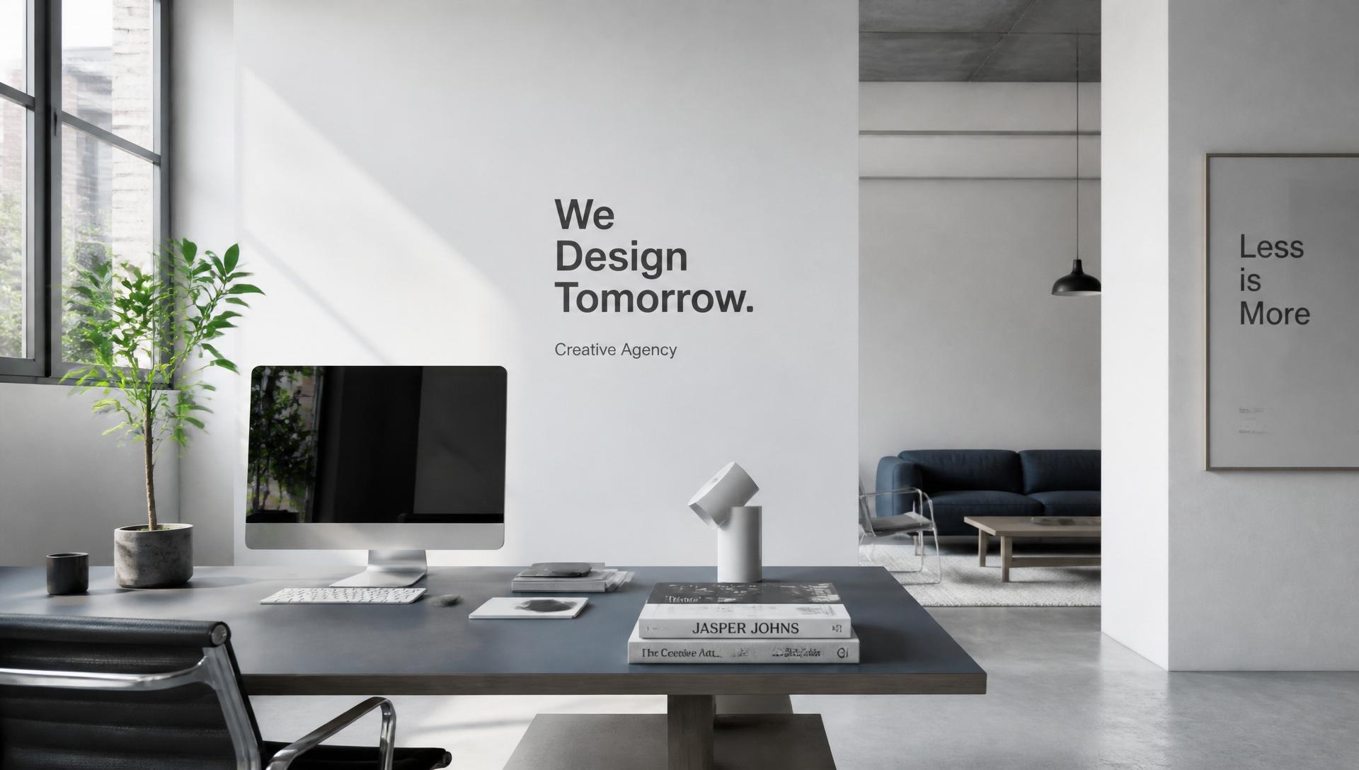 Bright, modern creative studio workspace
