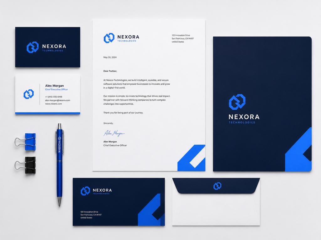 Nexora Technologies — Brand Identity