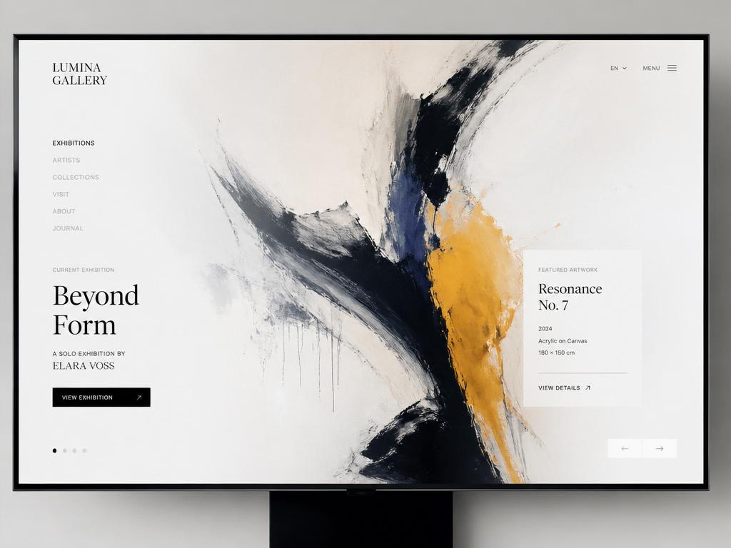 Lumina Gallery — Digital Experience